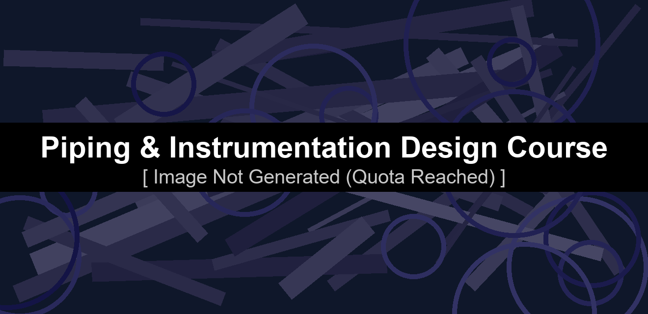Piping & Instrumentation Design Course